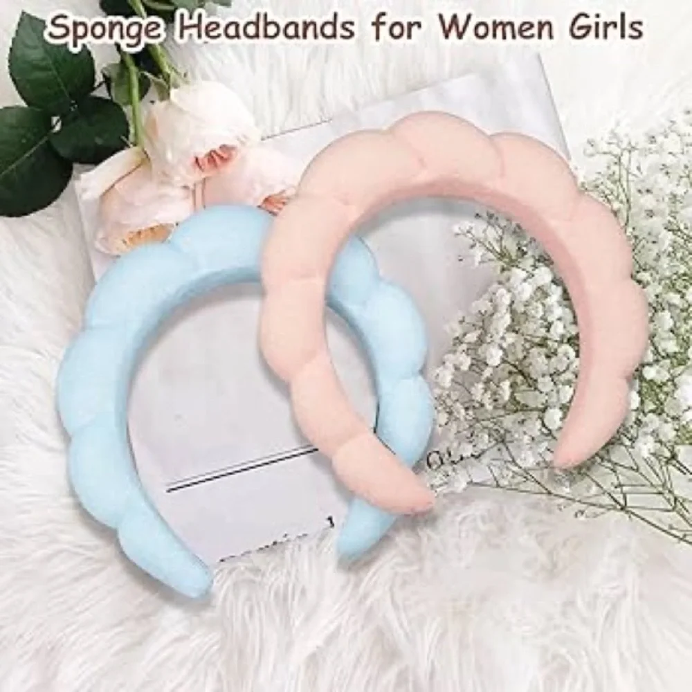 Pastel Blue and Pink Headbands (2)